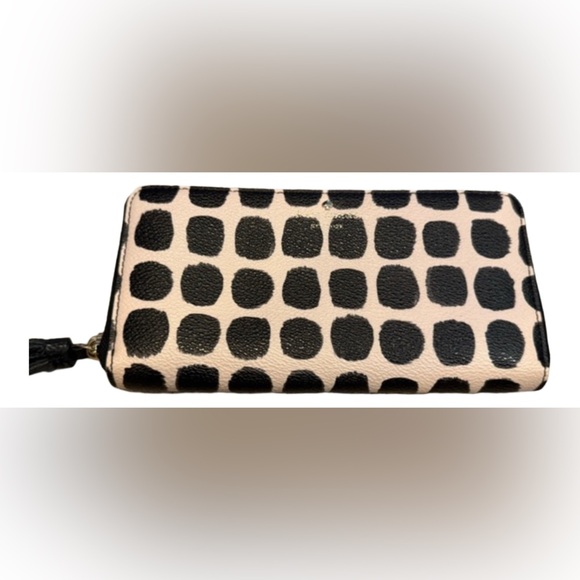 Kate Spade Cream and Black Polka Dot Wallet - Picture 1 of 14